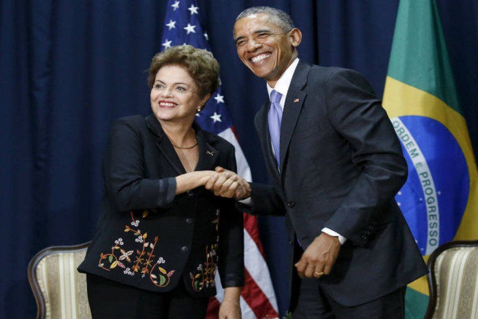 Dilma discute clima, terrorismo e comércio com Obama
