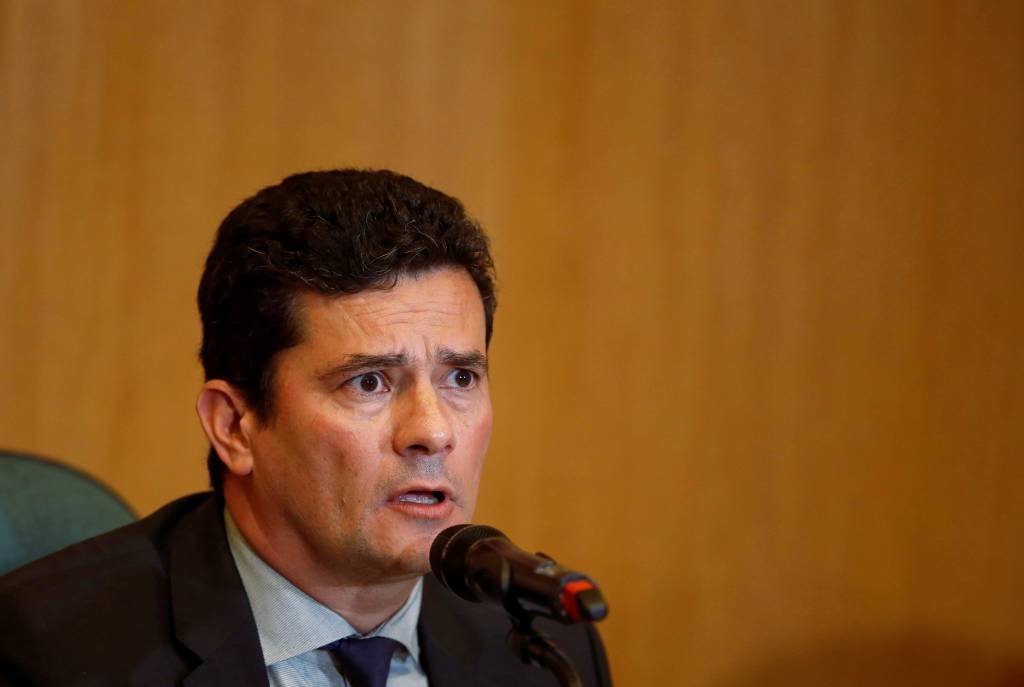 Sérgio Moro: ministro acompanhou o desenvolvimento da Operação Nova Aliança, que teve início em 30 de maio, no lado paraguaio da fronteira (Daniel Derevecki/Reuters)