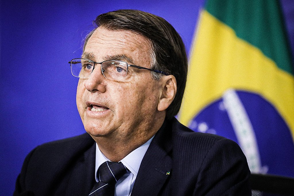 O presidente Jair Bolsonaro: declarações sucessivas sobre a política de preços de combustíveis da Petrobras (Marcos Corrêa/PR/Flickr)