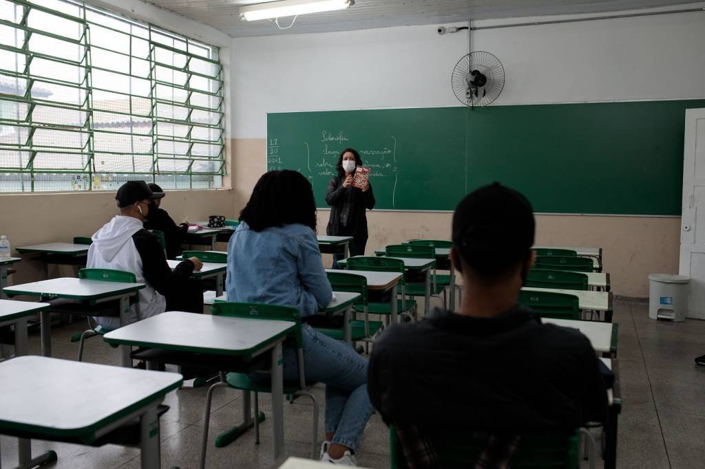Nada mudou no ambiente escolar nas últimas décadas (Patricia Monteiro/Bloomberg/Getty Images)