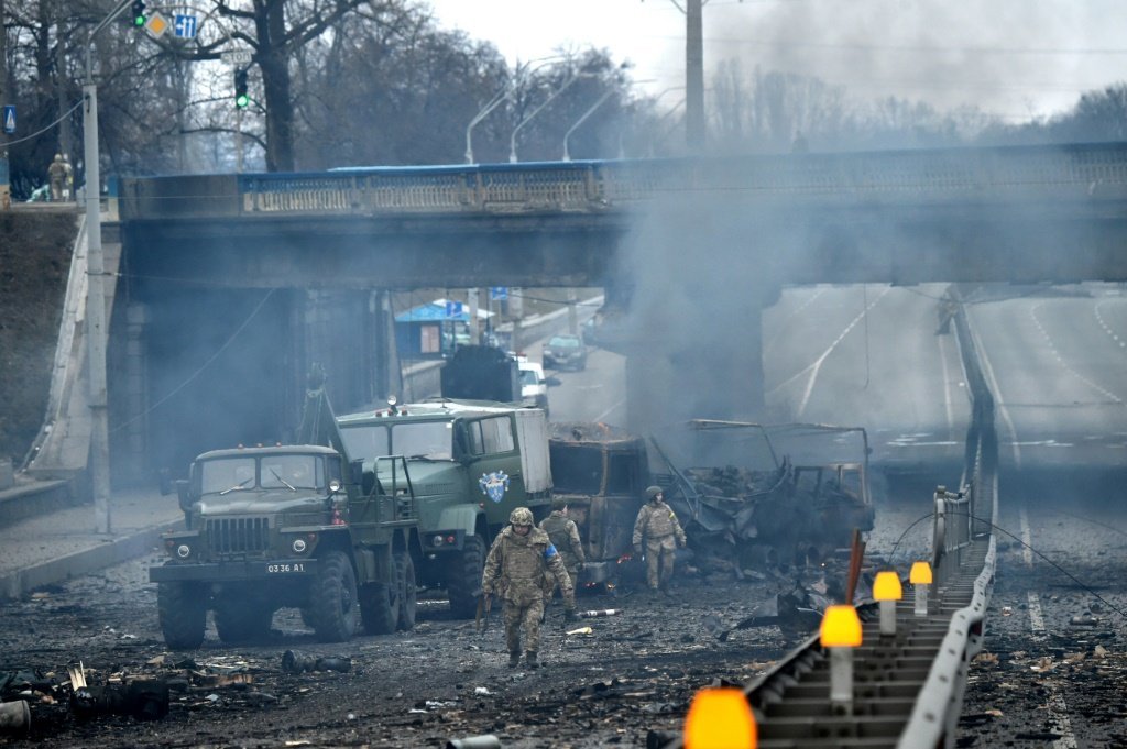 Kiev, na Ucrânia, virou zona de guerra após invasão russa (AFP/AFP)