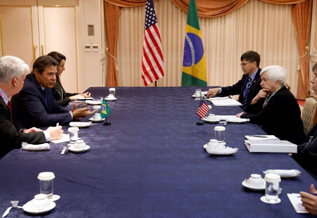 Haddad manifesta a Yellen desejo de aproximação do Brasil com os EUA