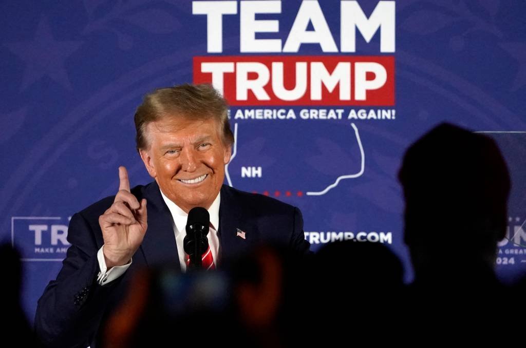 Imagem referente à notícia: Donald Trump vence primárias da Carolina do Sul contra Nikki Haley