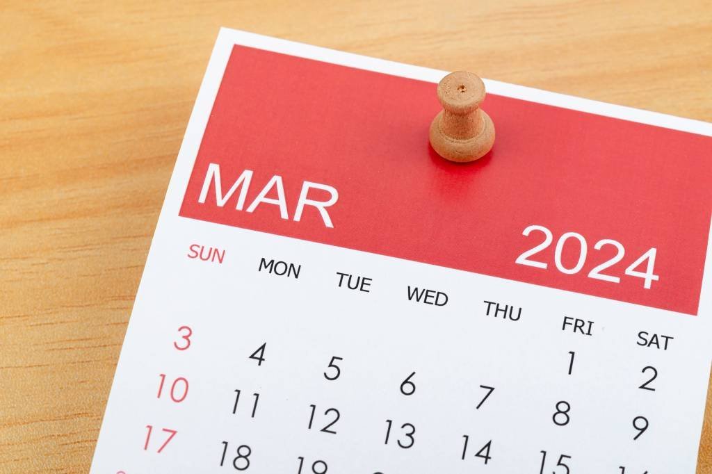 Imagem referente à notícia: Março tem feriado? Confira as datas comemorativas e feriados do mês em 2024