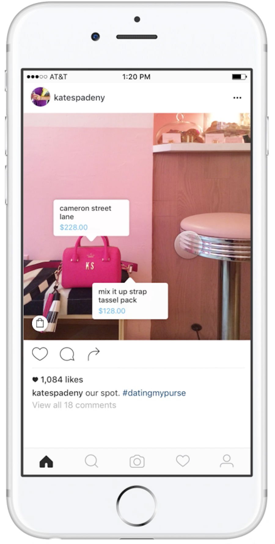 Nova funcionalidade do Instagram: tela permite comprar e pesquisar produtos que aparecem na foto 