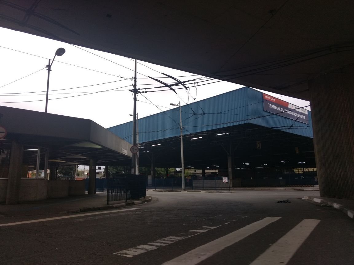 Greve geral: terminal de ônibus de Santo André vazio
