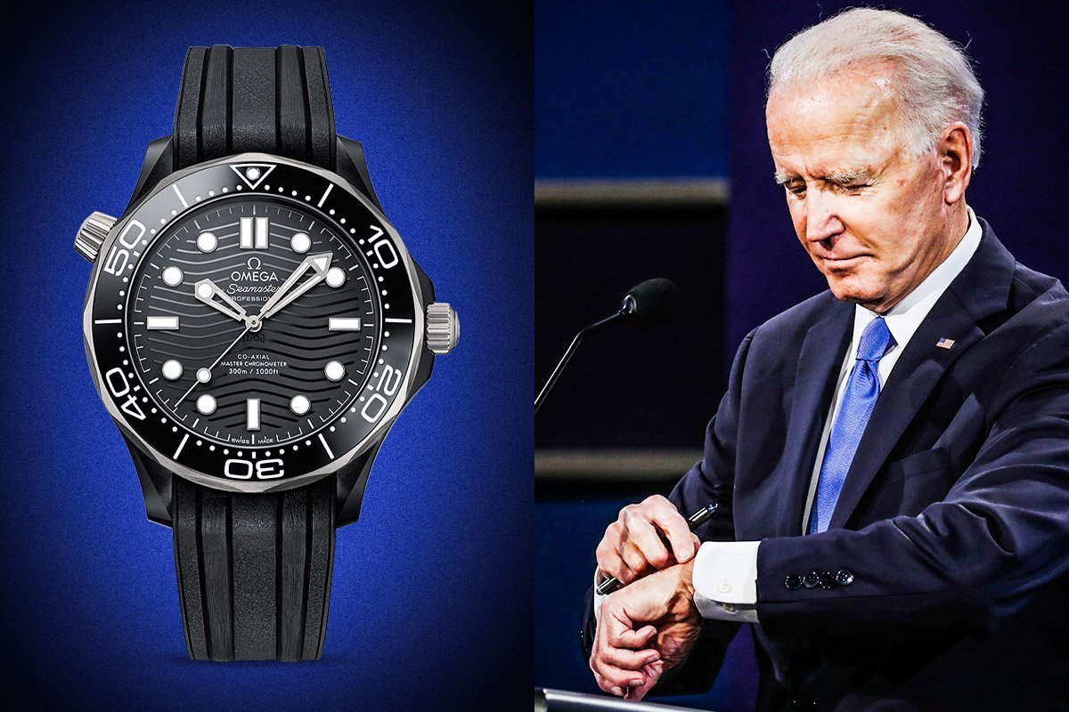 Joe Biden e seu relógio Omega