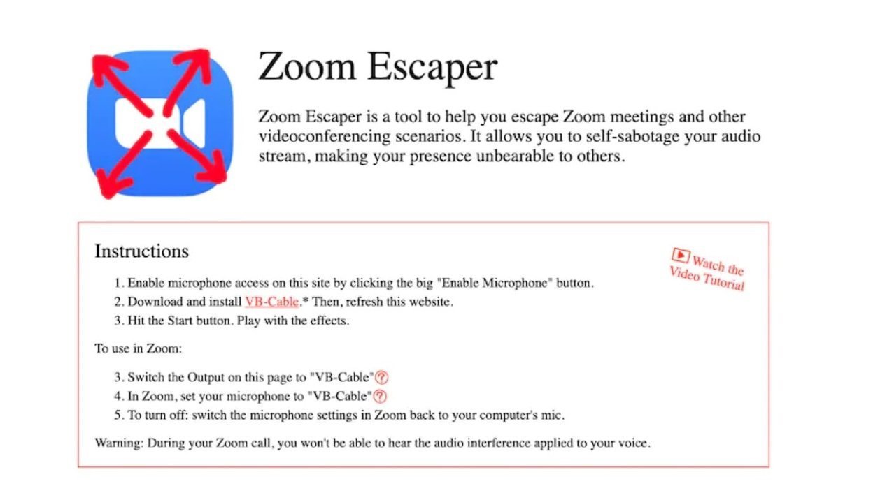 Site Zoom Escaper