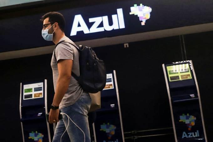 Guichês vazios da Azul na pandemia: setor enfrenta a maior crise global de todos os tempos (Rahel Patrasso/Reuters)