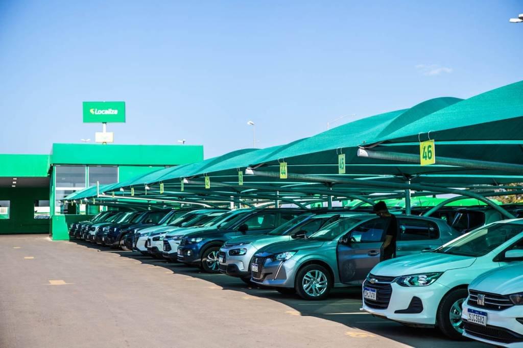 Localiza:  preços dos carros usados continuaram a cair, contribuindo para um aumento adicional na depreciação (Leandro Fonseca/Exame)