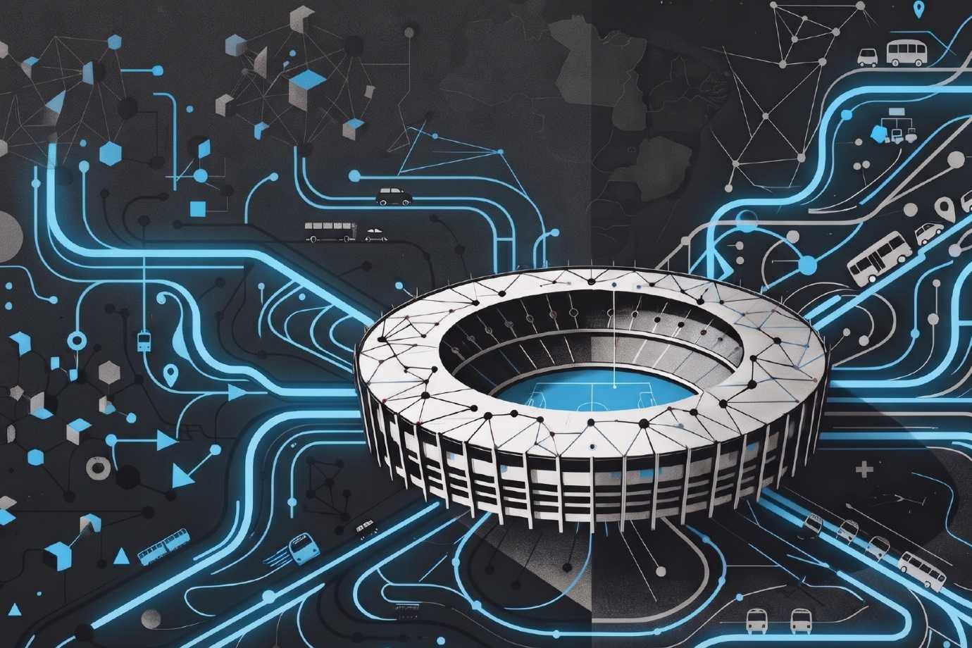 A Copa do Mundo de 2026 consolida a era da massificação das IAs generativas, com Gemini, ChatGPT, Claude e Copilot competindo pela atenção do usuário (Imagem gerada por IA/Exame)