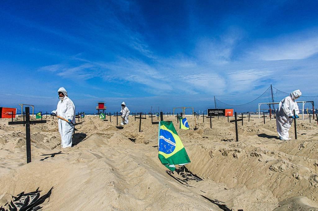 Pandemia no Brasil: não se pode liderar bem sem os pés no chão e a cabeça no lugar (Wilton Junior/Estadão Conteúdo)