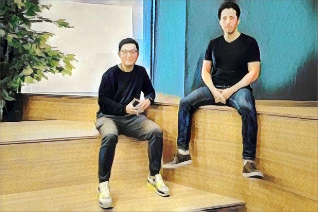 Jae Lee e Bruno Chan, CEO da Klavi; startup foi selecionada para o InovaCIP, programa da Câmara Interbancária de Pagamentos 