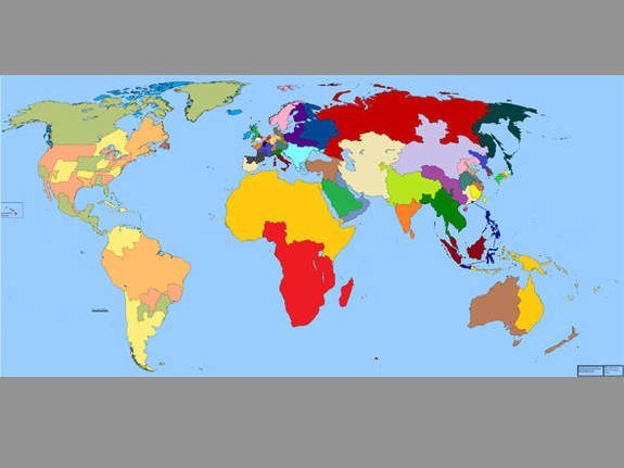 Veja o mapa que iguala o PIB de estados dos EUA com países