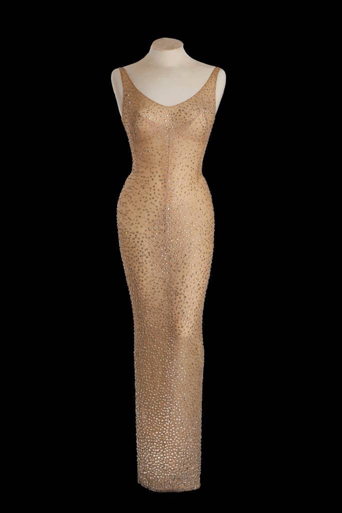 Happy Birthday Mr. President Marilyn Monroe Dress is pictured in this photo provided by Julien's Auctions. Julien's Auctions/Handout via REUTERS ATTENTION EDITORS - THIS IMAGE WAS PROVIDED BY A THIRD PARTY. EDITORIAL USE ONLY. NO RESALES. NO ARCHIVE.