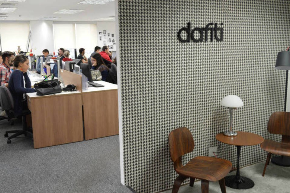 Recepção do escritório da Dafiti, em São Paulo