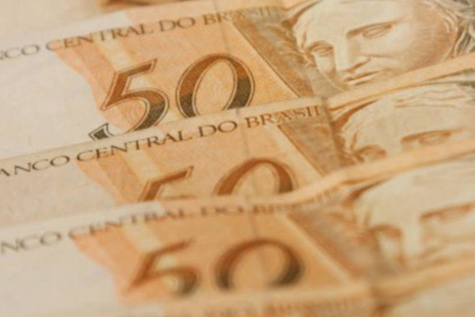Notas de 50 reais- dinheiro