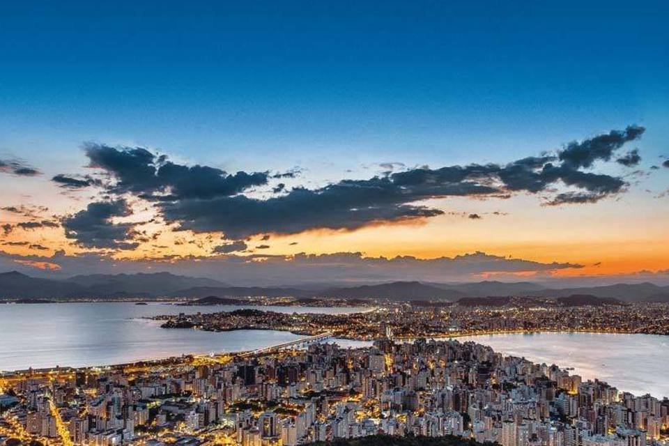 Vista aérea de Florianópolis