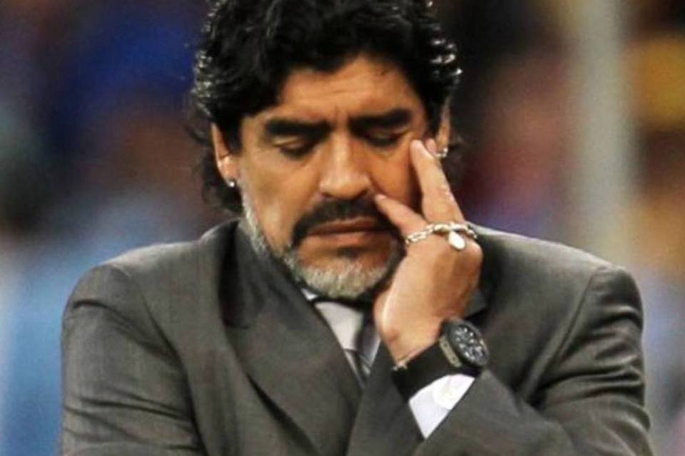 Maradona Chama Ex Genro Aguero De Cagao Exame