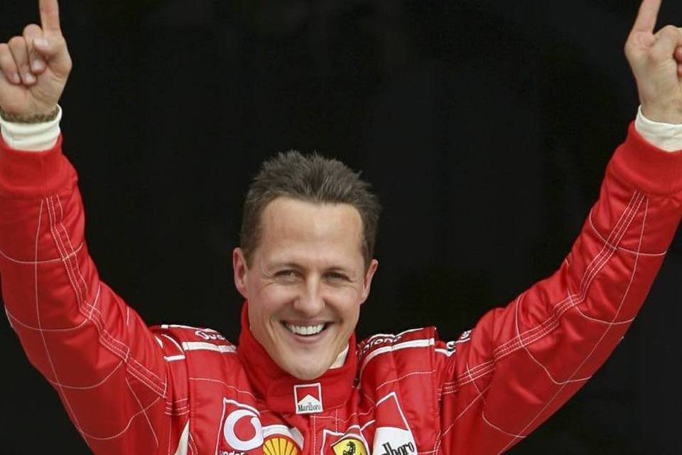 O ex-piloto alemão de Fórmula 1 Michael Schumacher