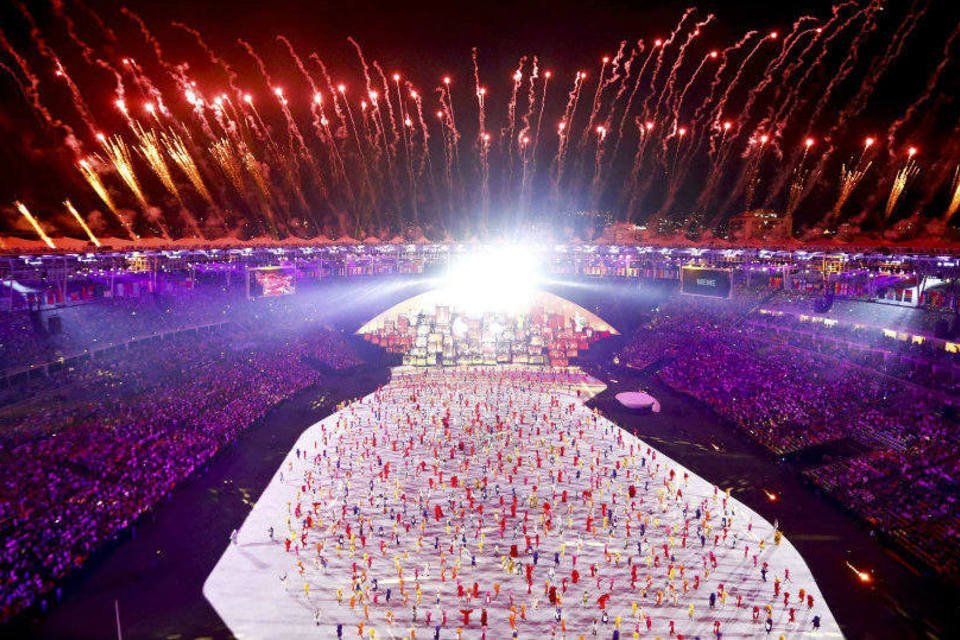 Abertura das Olimpíadas do Rio de Janeiro, no estádio do Maracanã. 05/08/2016