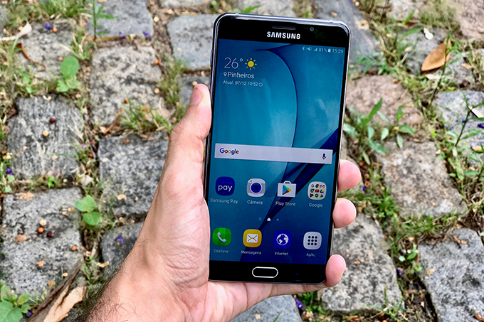 Foto do smartphone Samsung Galaxy A9