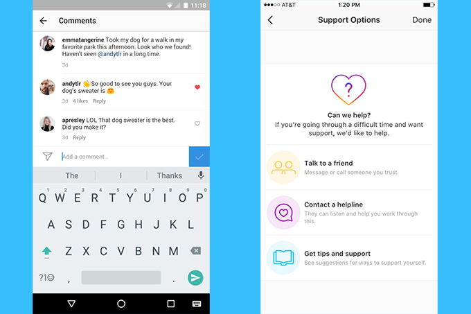 App: instagram vai oferecer ajuda a usuários que podem se ferir 