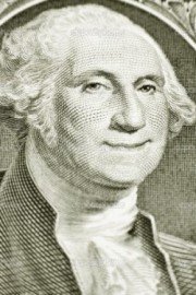 One Dollar Bill with Smiling George Washington