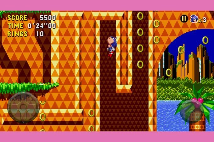 Tela do jogo Sonic CD