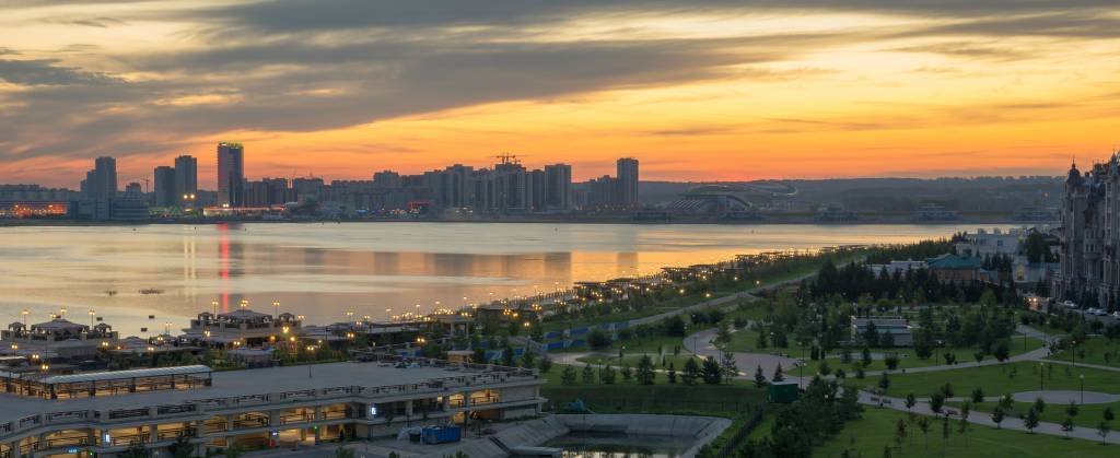 Panoramic view. Kazan city, Russia