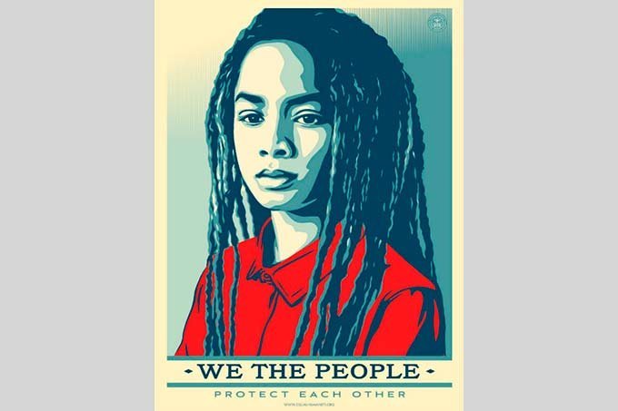 Cartazes "We, the people", de Shepard Fairey.