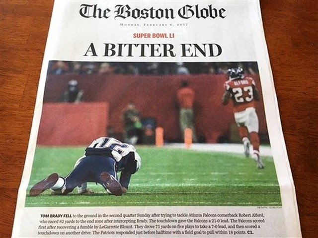 Capa do The Boston Globe