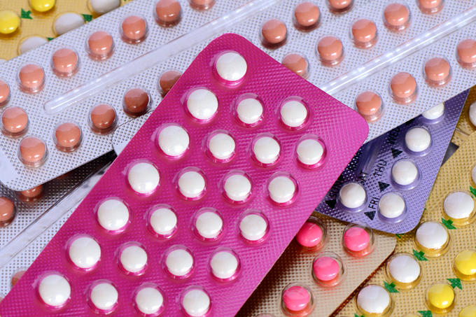 Cartelas de pílulas anticoncepcionais