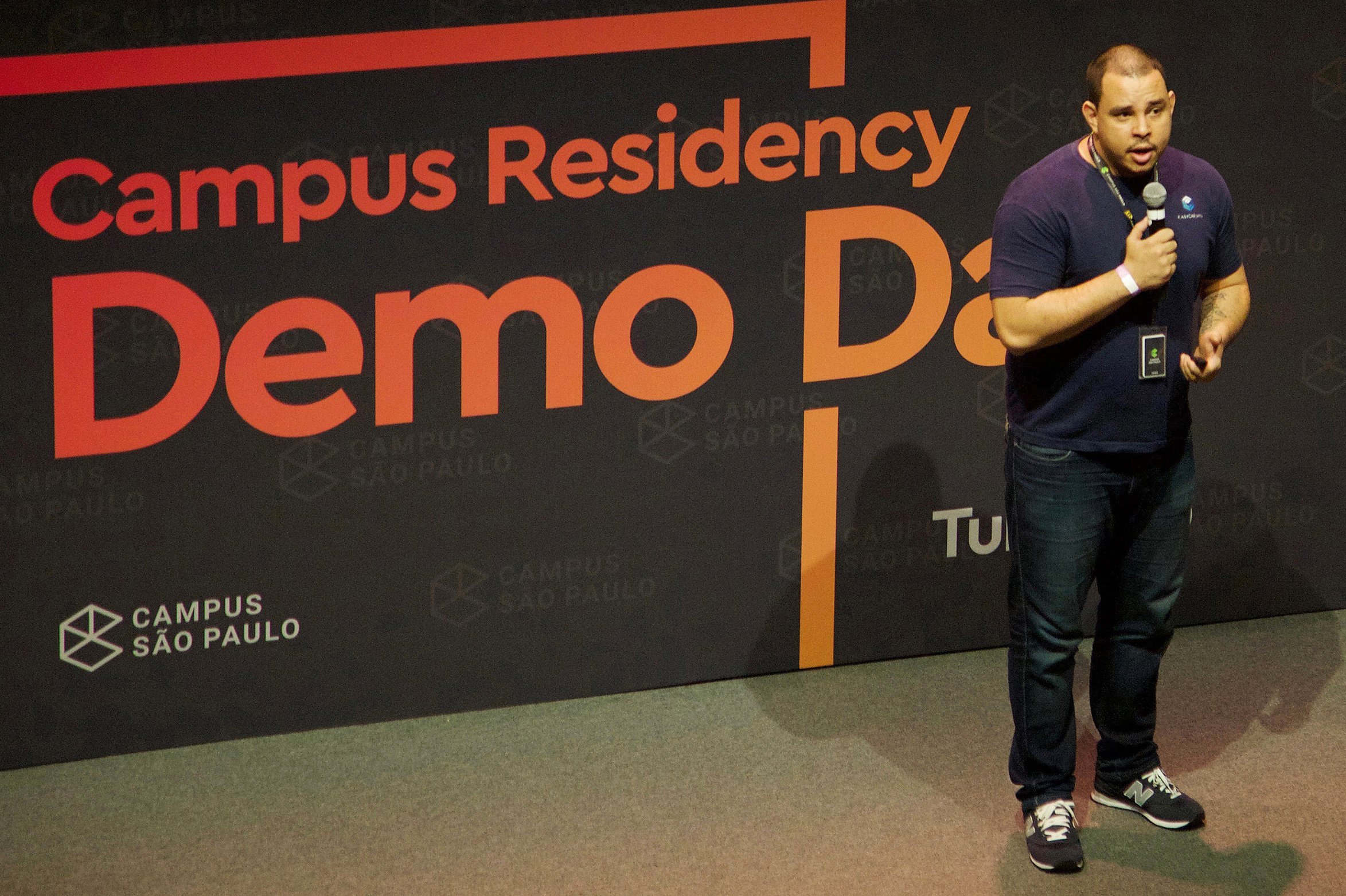 Marco Túlio Ramos, da EasyCrédito, em Demo Day no Google Campus, em São Paulo