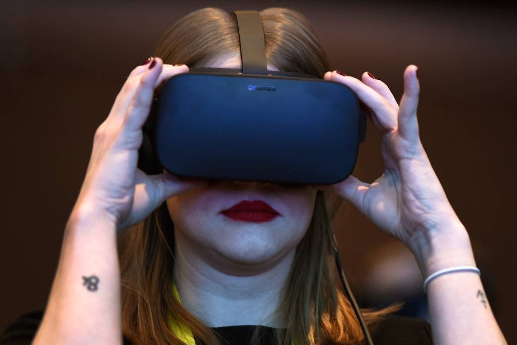 Óculos de realidade virtual no CES 2017