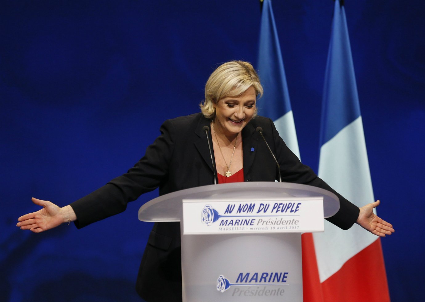 Marine Le Pen, candidata à presidência da França