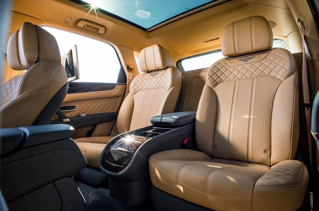 Interior de carro da Bentley
