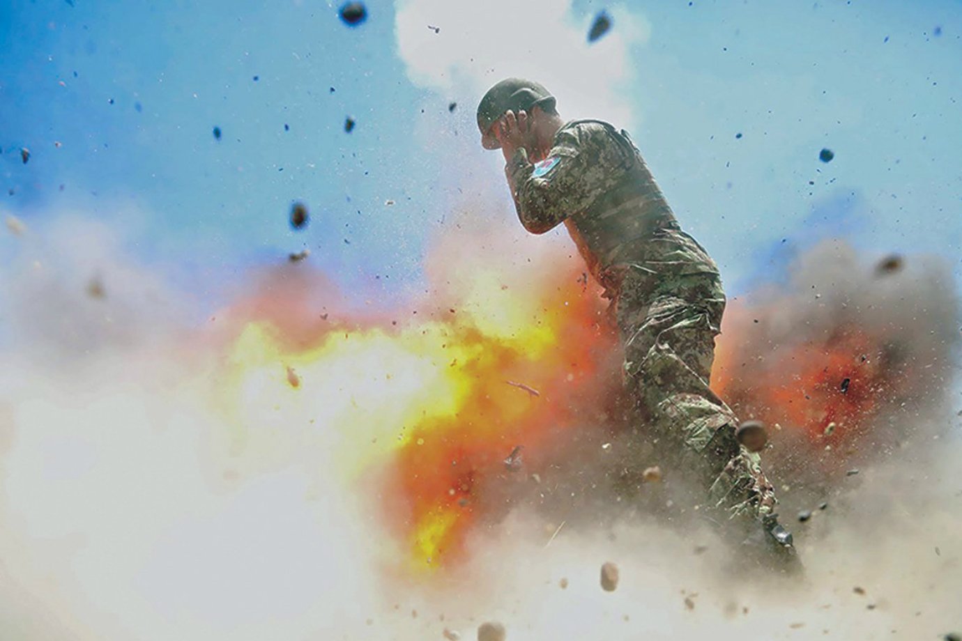 Imagem registrada pela fotógrafa do exército dos EUA, Hilda Clayton