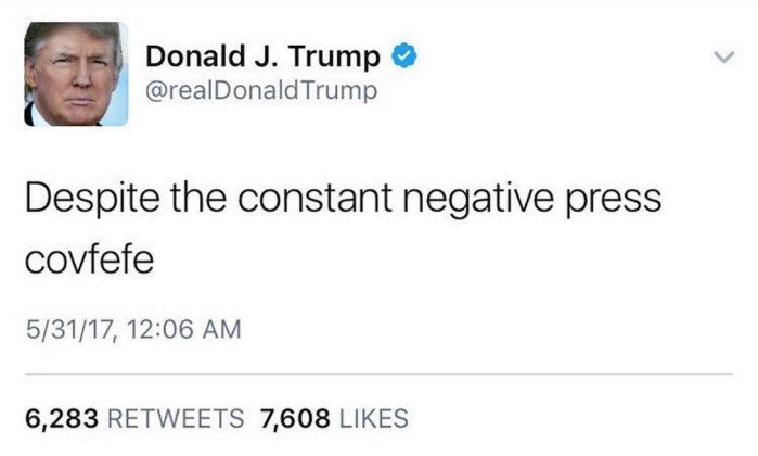 Covfefe; Donald Trump