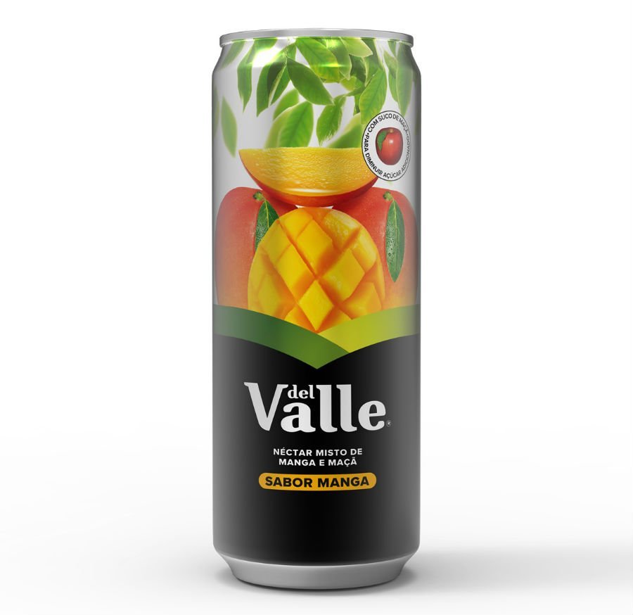 Nova lata sleek do suco Del Valle: formato menor substitui lata de 355mL