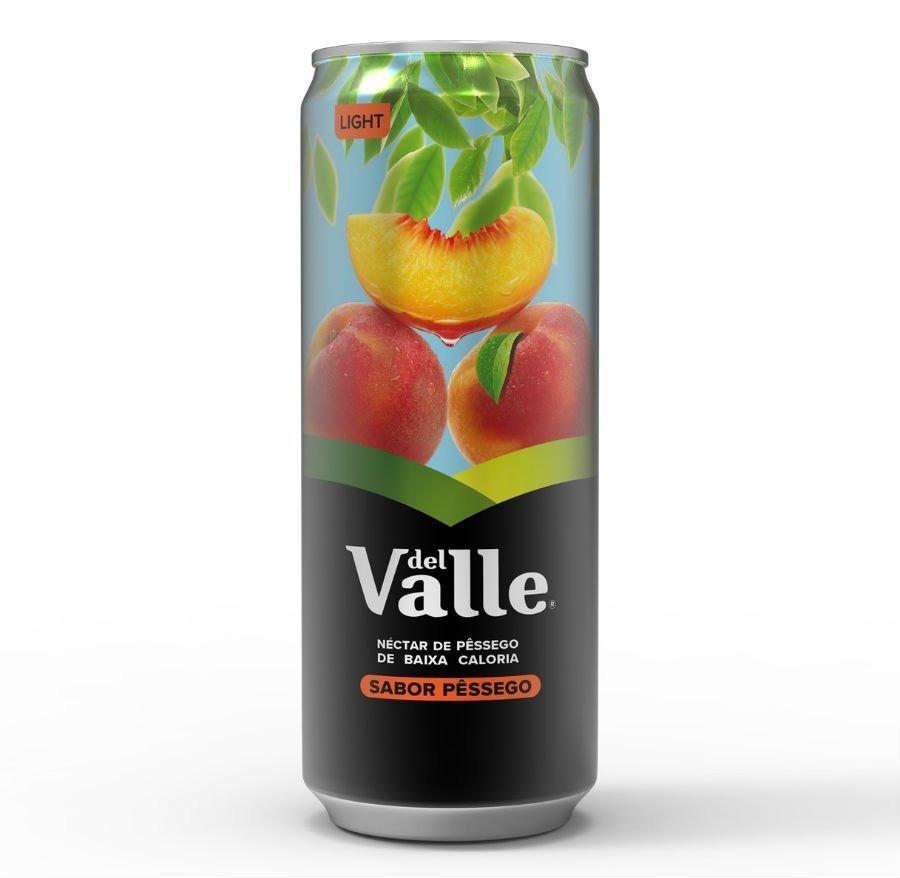 Nova lata sleek do suco Del Valle: formato menor substitui lata de 355mL