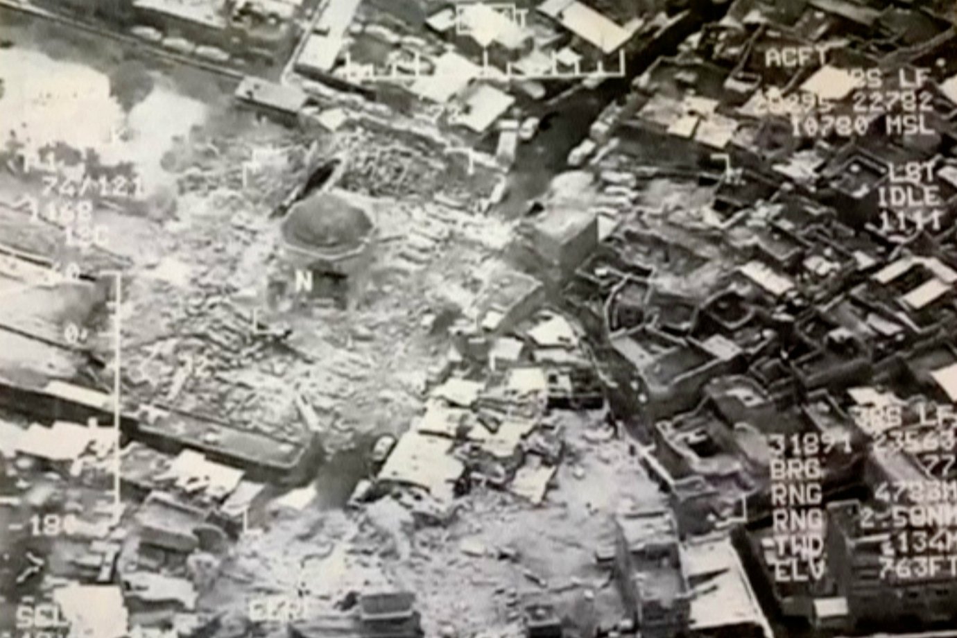 Mesquita Al Nuri destruída