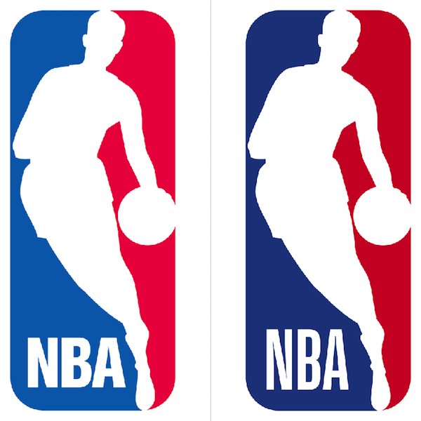 Antigo e novo logo da NBA: mudanças sutis