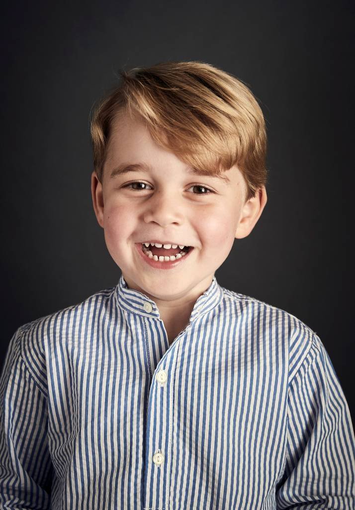 Retrato do príncipe George, da família real britânica