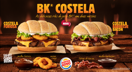 Novos lanches do Burger King Brasil: hambúrguer de carne suína