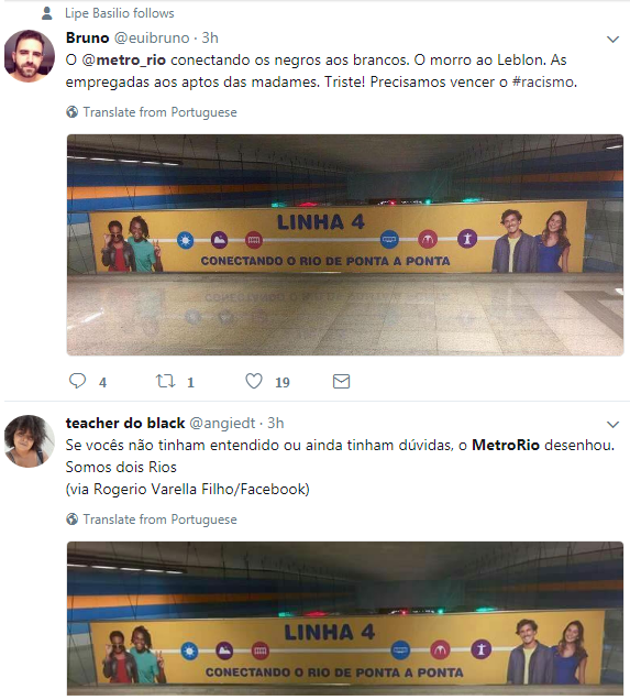 Publicidade metrô Rio