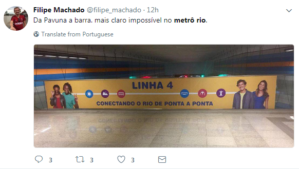 Publicidade metrô Rio