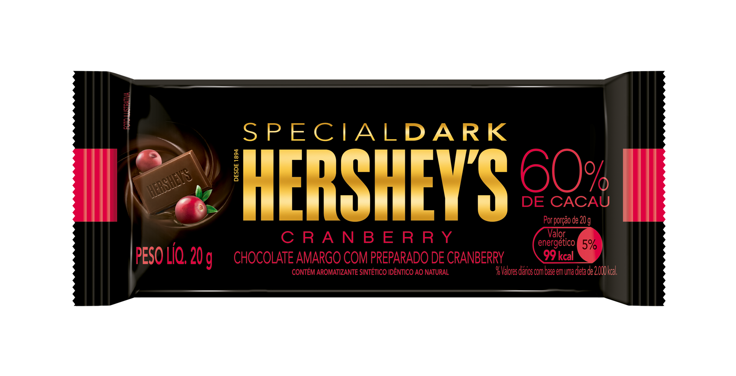 Special Dark Cranberry 20g: lançamento da Hershey's no Brasil