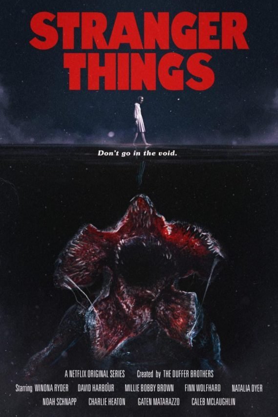 Cartaz de divulgação da segunda temporada de Stranger Things