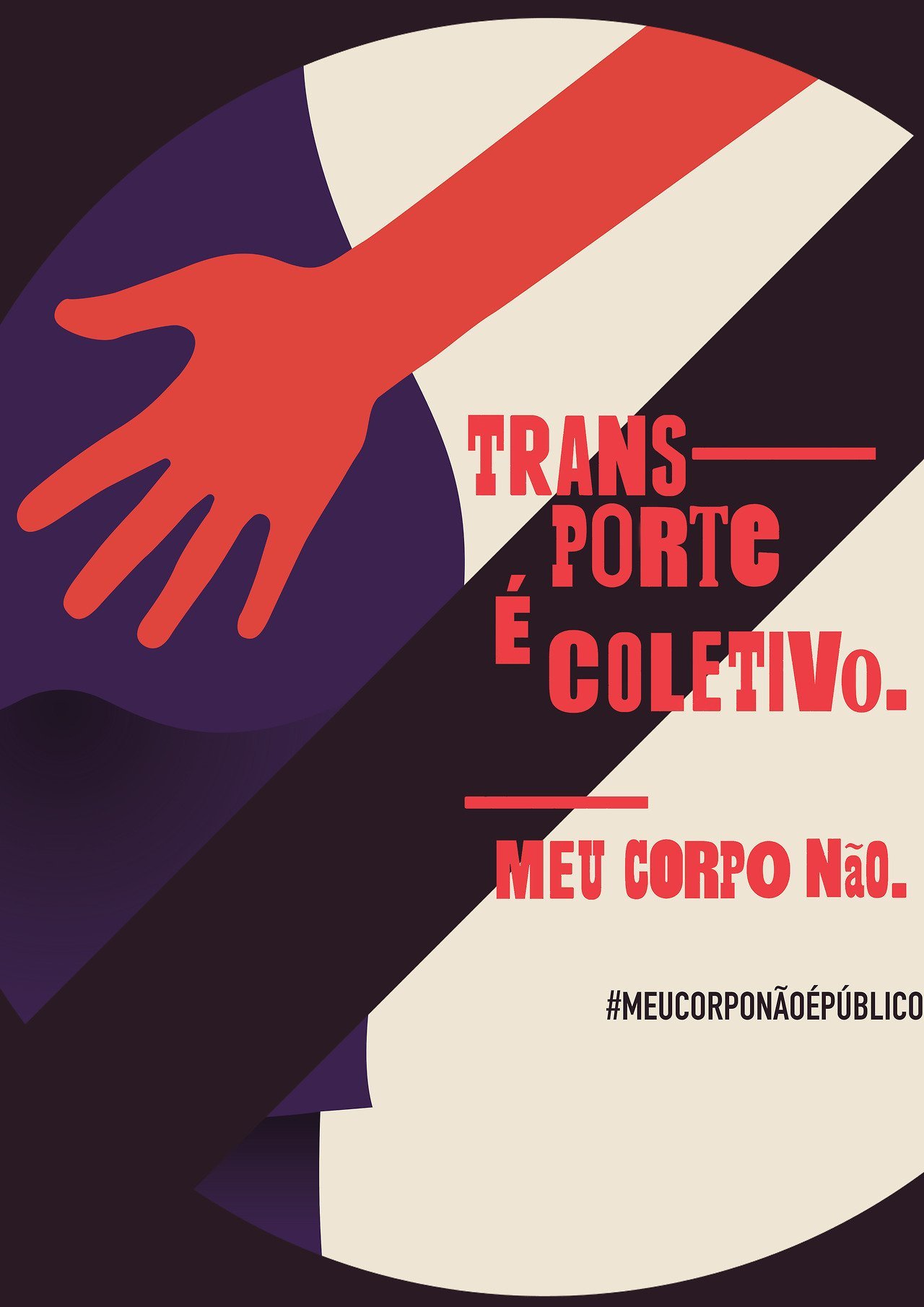 Campanha criada pelo grupo Mad Women: contra abusos no transporte público